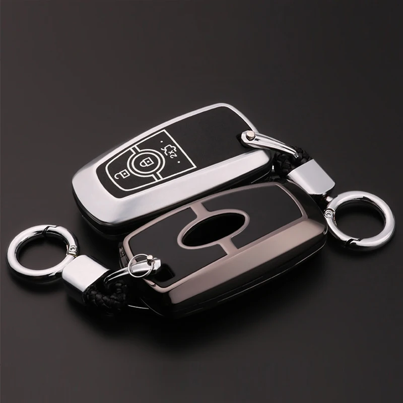 Светящийся кожаный чехол для ключей Стайлинг автомобиля Ford Fusion Mondeo Mustang Edge Expedition
