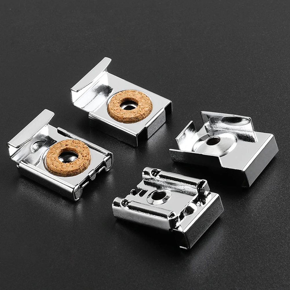 4PCS/Set Mirror Clips Wall Bracket Spring Loaded Glass Clamps Bedroom Durable Bathroom Multifunctional Adjustable Hanger Square