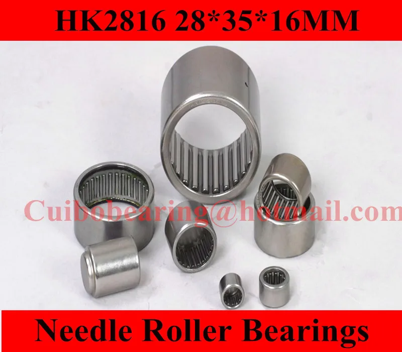 

Free shipping 10PCS HK2816 Drawn cup Needle roller bearings the size of 28*35*16mm