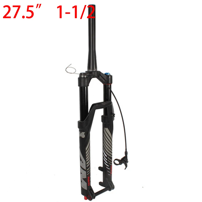 27.5 remote contr 26/27. 5/29 дюймов горный велосипед вилка MTB Bicycle140mm Путешествия 15 мм через ось коническая вилка - Цвет: 27.5 remote contr