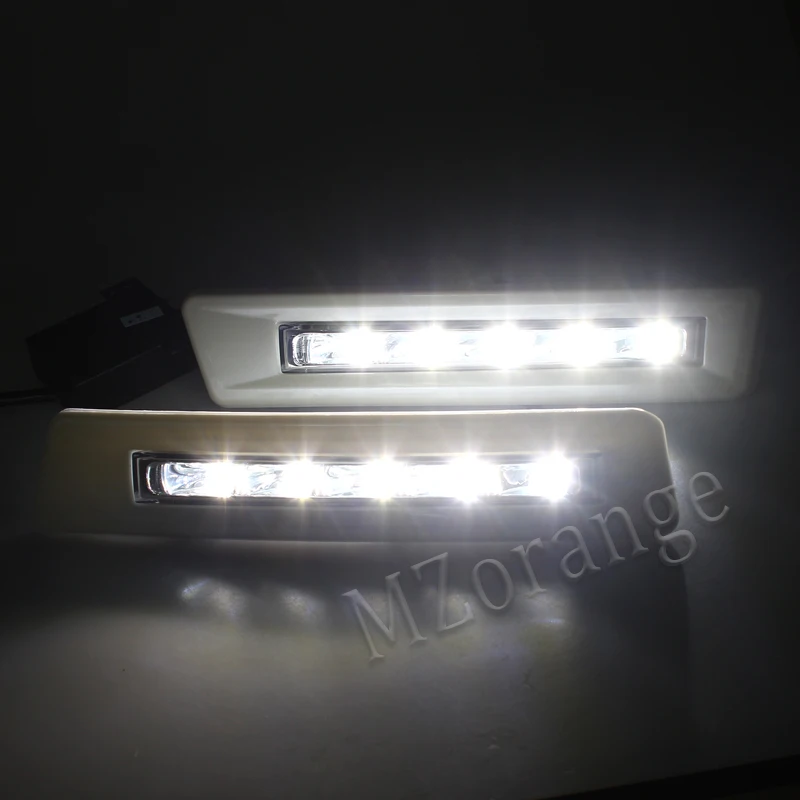 MZORANGE отражатели 2 шт мощностью 12v для автомобилей, светодиодный дневные ходовые огни для Toyota Prado FJ150 LC150 Land Cruiser 2700/4000 2010 2011 2012 2013 DRL Дневной светильник
