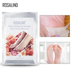 Отшелушивающая маска для ног ROSALIND, носки для педикюра, маска для удаления омертвевшей кожи, 2 шт. = 1 пара, Детокс-крем для ног