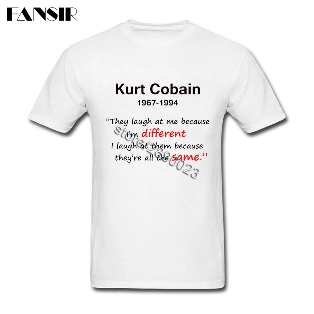 Kurt Cobain Мужская футболка Топ дизайн для мужчин пользовательские хлопок короткий