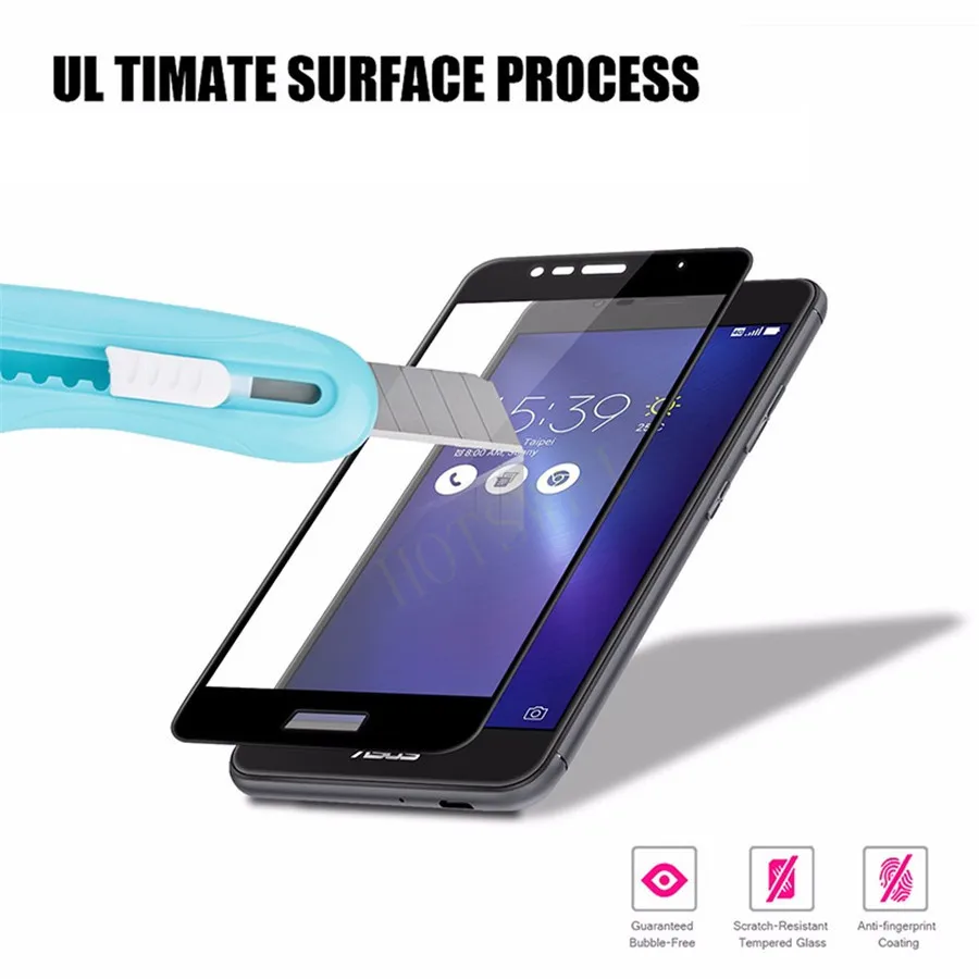 9 H закаленное Стекло для Asus Zenfone 3 ZE520KL 5.2 &quotЭкран Protector полное покрытие ультра