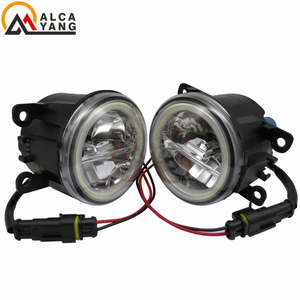 Ангел глаз для peugeot 207 307 407 607 3008 SW cc VAN 2000-2013 Стильные Автомобильные фары дневного света DRL Установите противотуманные фары