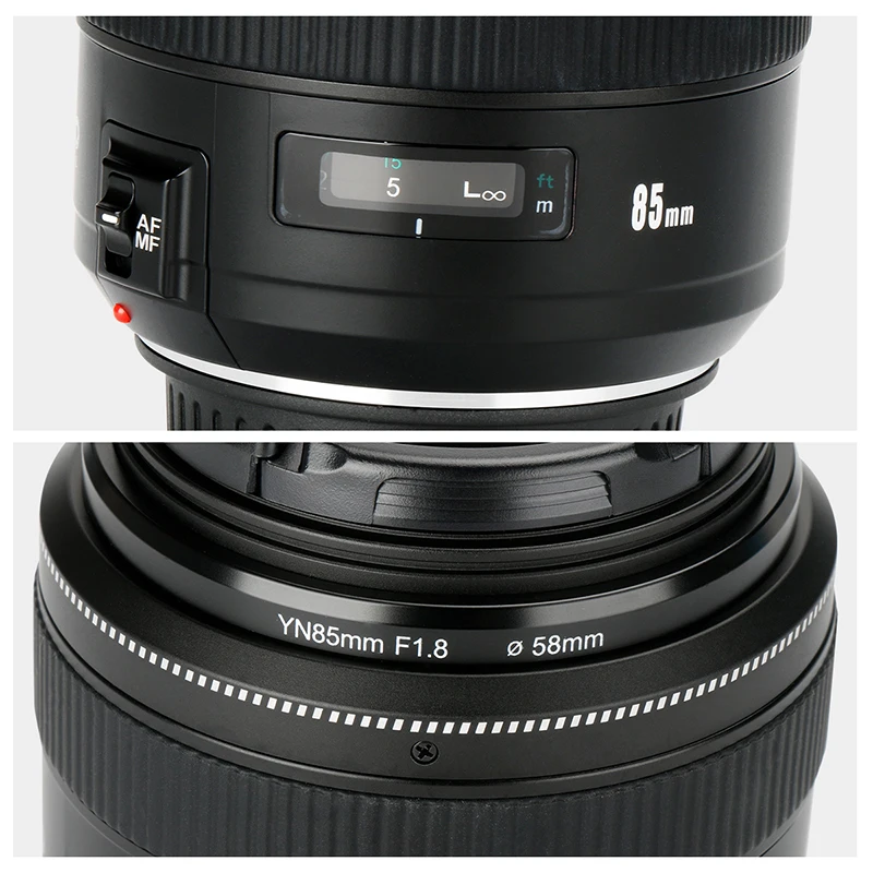 Объектив камеры YONGNUO YN85mm F1.8 для Canon EF Mount EOS 85 мм объектив AF/MF Стандартный Средний