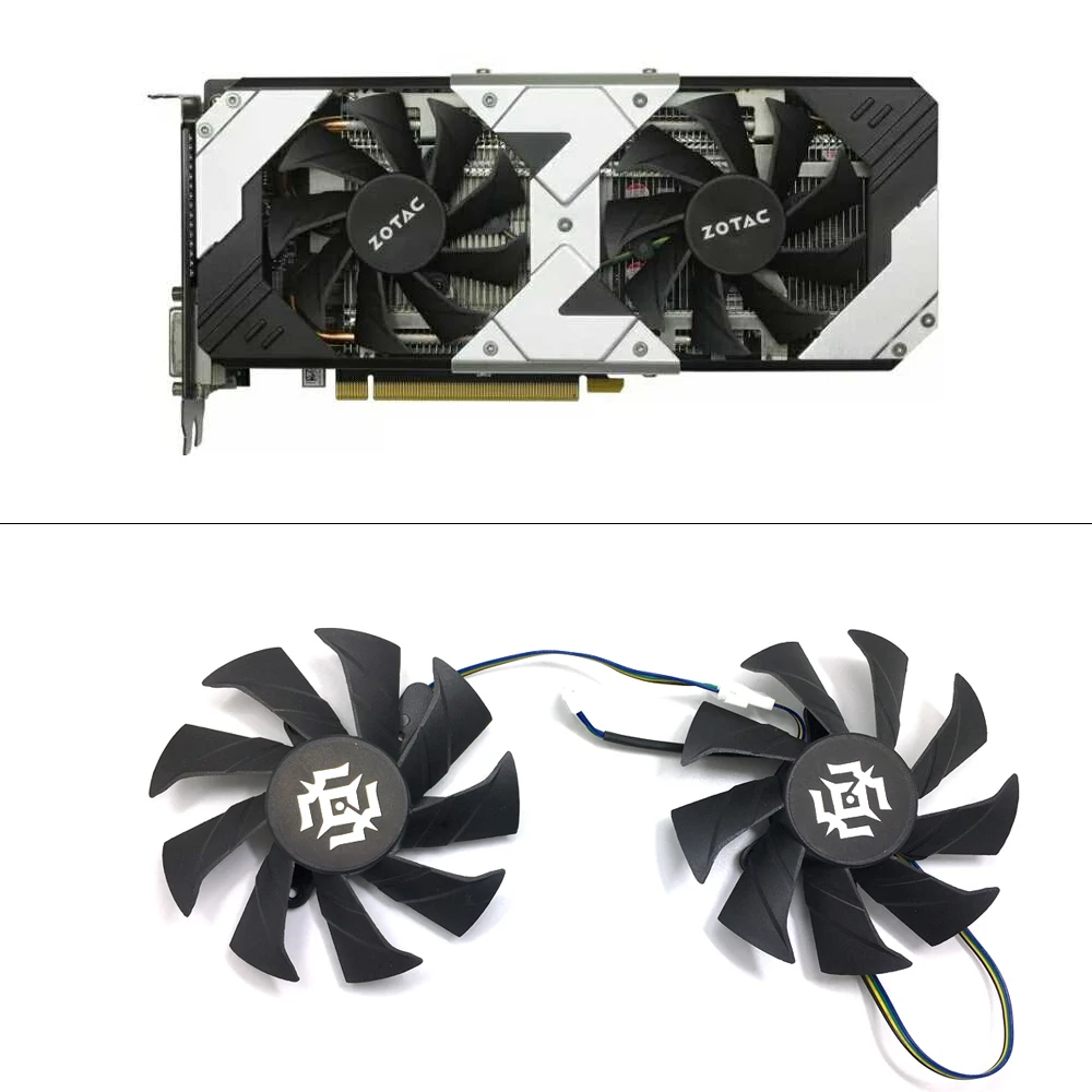 

85mm GFY09010E12SPA PC cooling fan For ZOTAC GTX1060 6GB GTX 1060 3GB GPU Graphics Card Cooling Fan