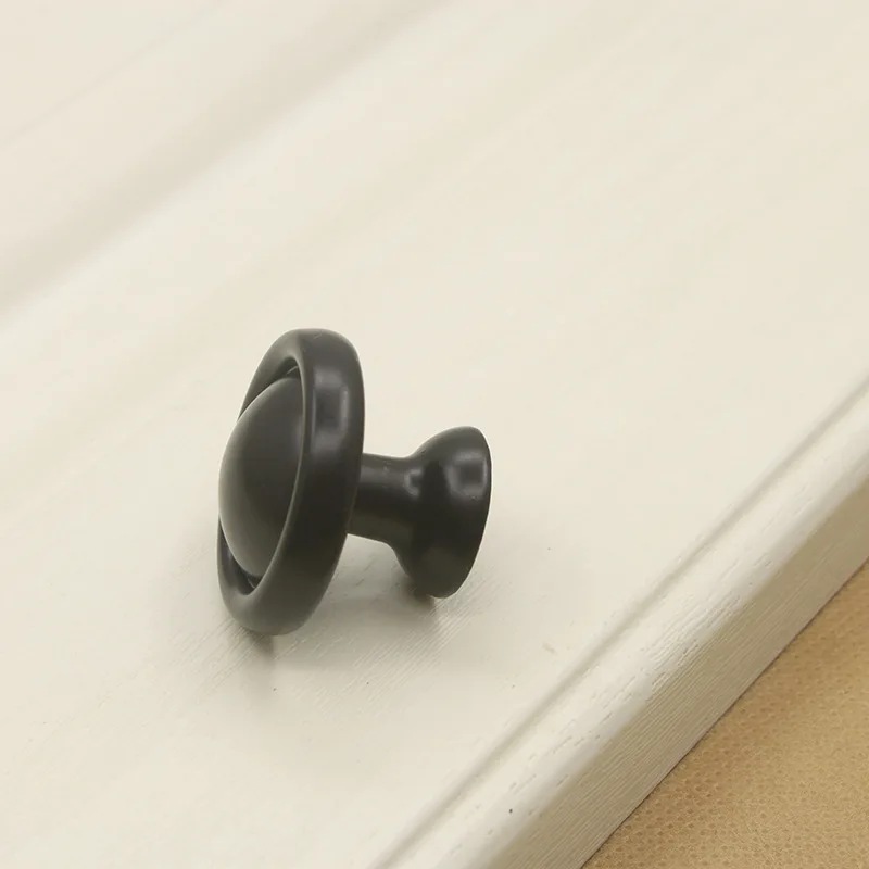 Простые черные керамические дверные ручки и ручка европейская для ящика шкафа