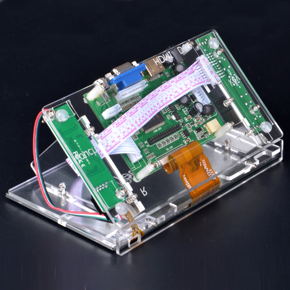Плата драйвера монитора 7 дюймов для Raspberry Pi 1024*600 3B + TFT ЖК-дисплей плата модуля HDMI