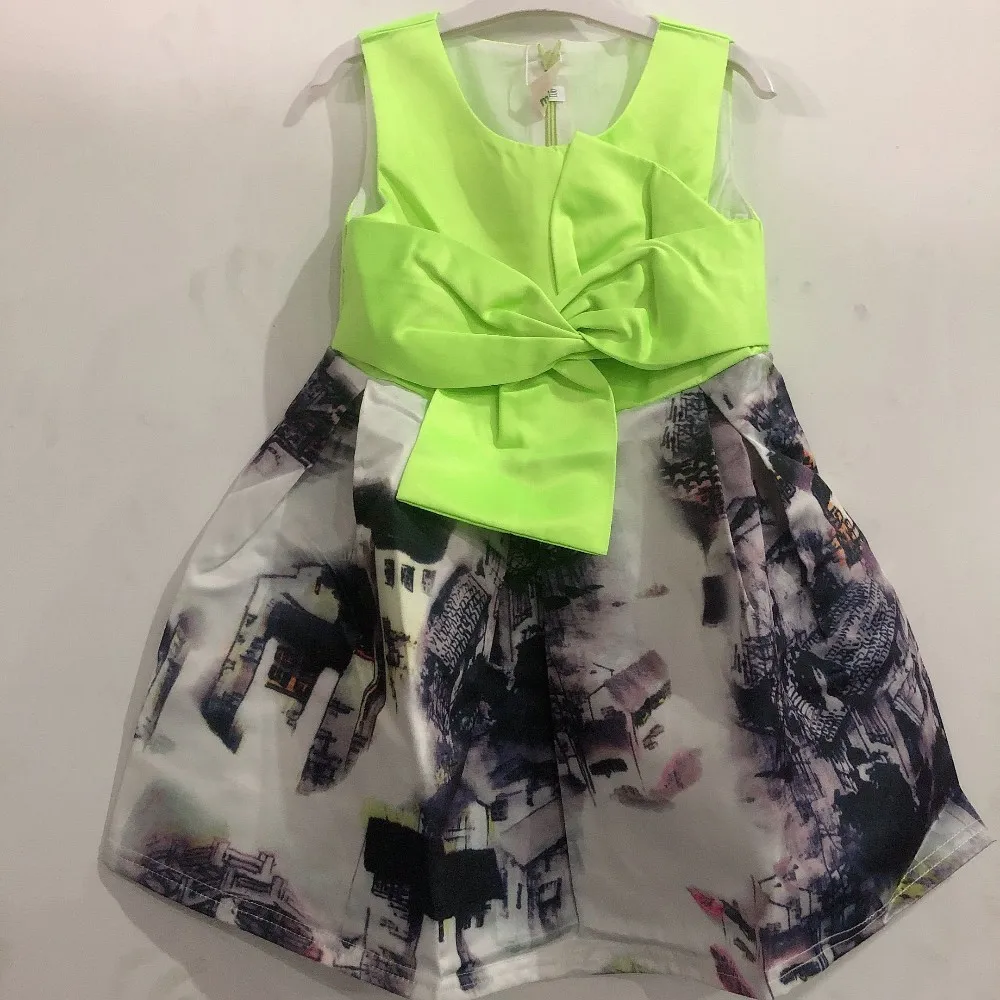 Children's wear sleeveless dress print girl k1 | Детская одежда и обувь