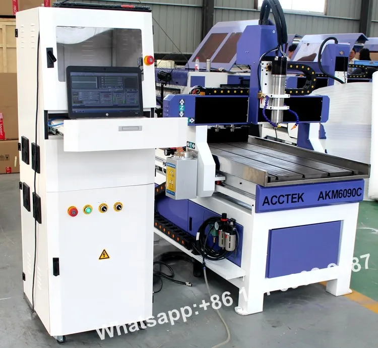 Квадратные рельсы atc cnc маршрутизатор 6090 для древесины алюминия