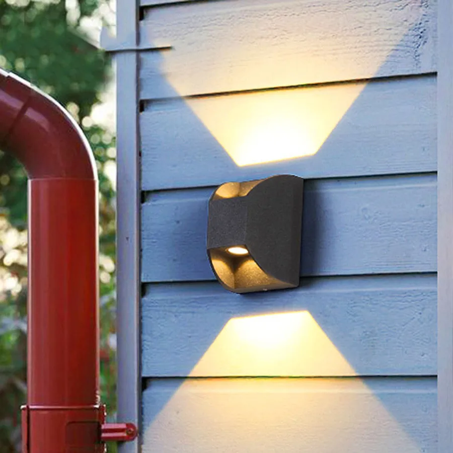 

BEIAIDI Outdoor Up Down Led Wall Lamp Waterproof Garden Porch Aisle Balcony Gateway Wall Lamp Villa Hotel Park Exterior Sconce