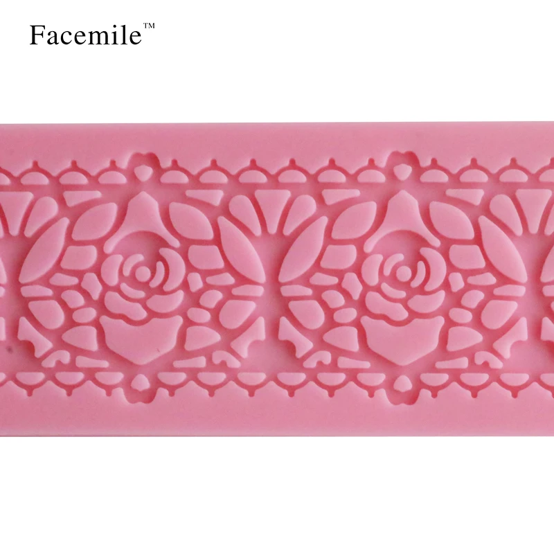 1 шт. Подарочная силиконовая форма для помадки подарочное украшение роза кружево