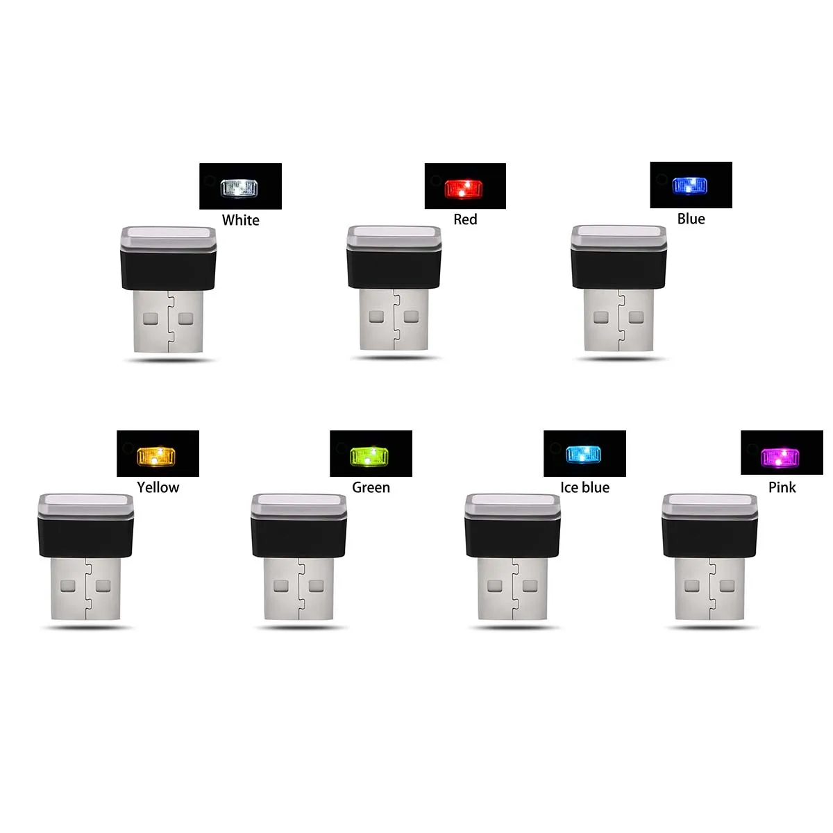 Дропшиппинг мини-светодиод машины светильник для салона автомобиля USB