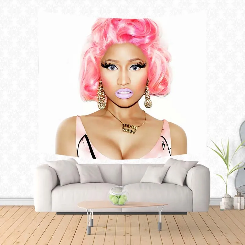 Nicki Minaj шаблон настенный гобелен на заказ многофункциональные гобелены покрывало