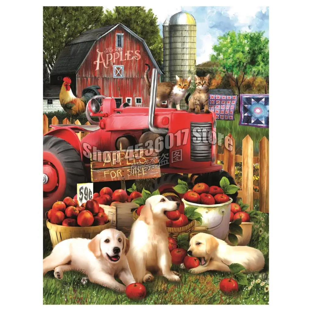 

Алмазная живопись 5D "сделай сам" со вкусом, вышивка крестиком, искусственная ферма, Осенние хобби, ремесла, наборы алмазной мозаики, подарки