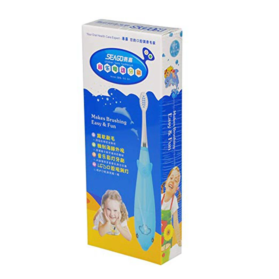 Детская зубная щетка с питанием от батареек лучшая покупка милый мультфильм