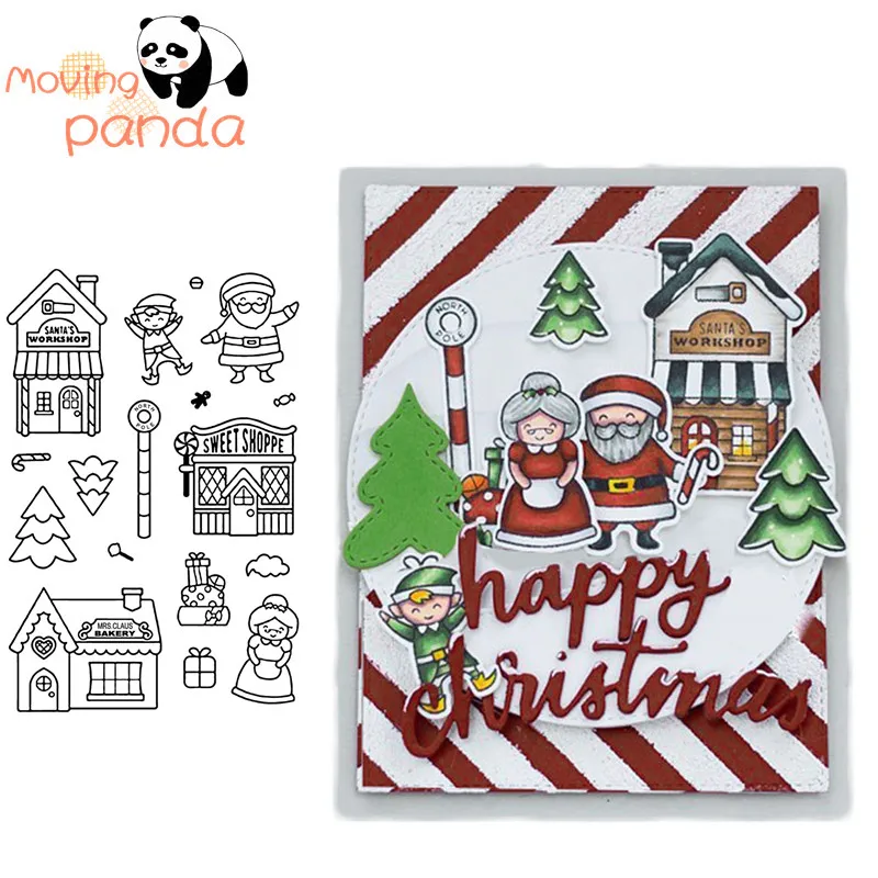SANTA'S деревенская Прозрачная силиконовая печать/печать для DIY Скрапбукинг/фотоальбом декоративный прозрачный наборы штампов