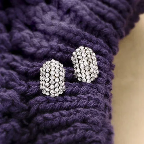 Превосходное супер мигание Стразы Beatles серьги обернуть ухо манжеты Симпатичные