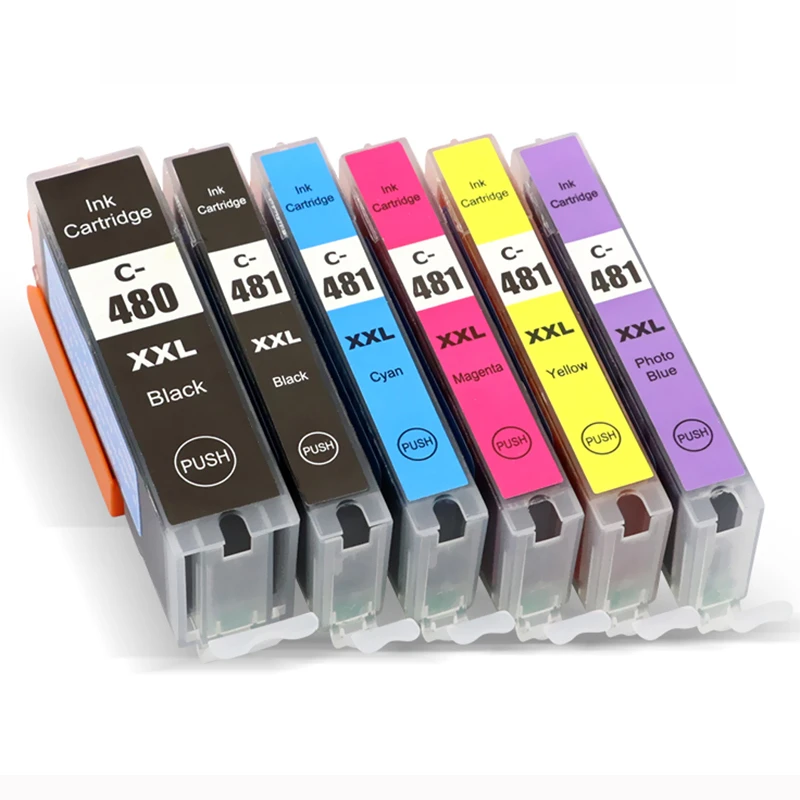 

einkshop PGI-480 CLI-481 Ink Cartridge For Canon PGI 480 PGI480 PIXMA TR7540 TR8540 TS6140 TS8140 TS9140 Printer