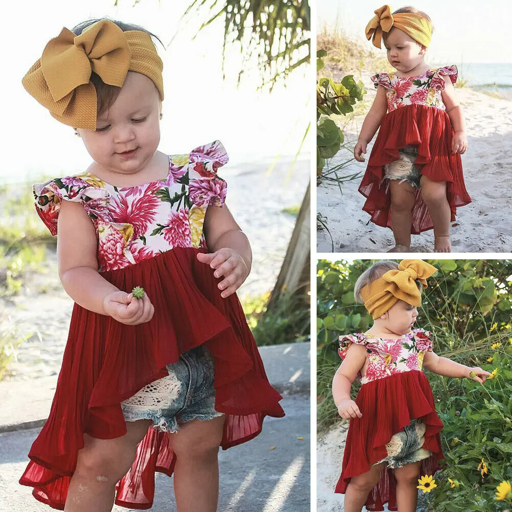 2019 Emmababy платье для маленьких девочек без рукавов принцесс младенцев Детские
