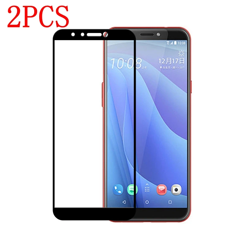 Закаленное стекло с полным покрытием для HTC Desire 12S 2 шт. Защитная пленка экрана