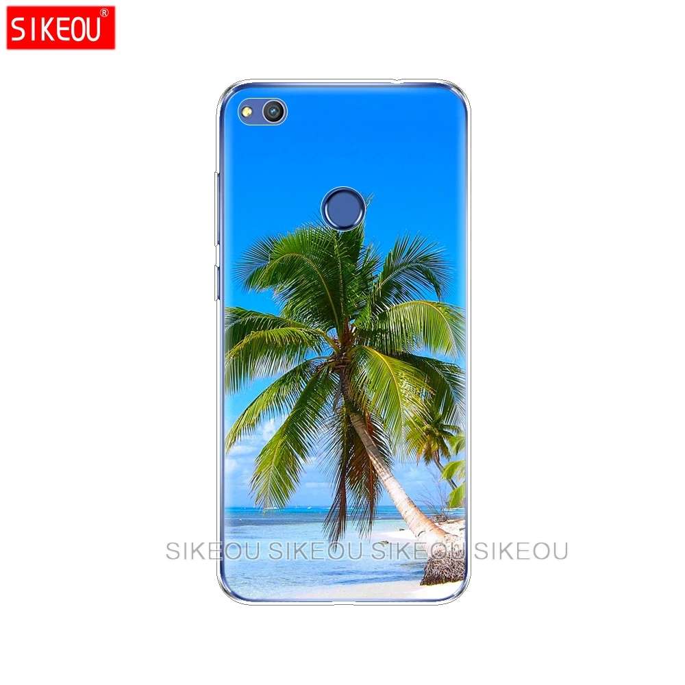 Силиконовый чехол для телефона Huawei P20 P7 P8 P9 P10 Lite Plus Pro 2017 p smart летняя пляжная сцена
