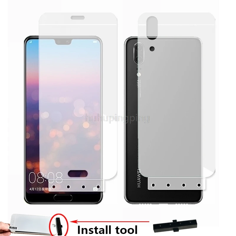 Новая мягкая 4D полноразмерная Гидрогелевая Защитная пленка для Huawei P20 5 8 &quotс