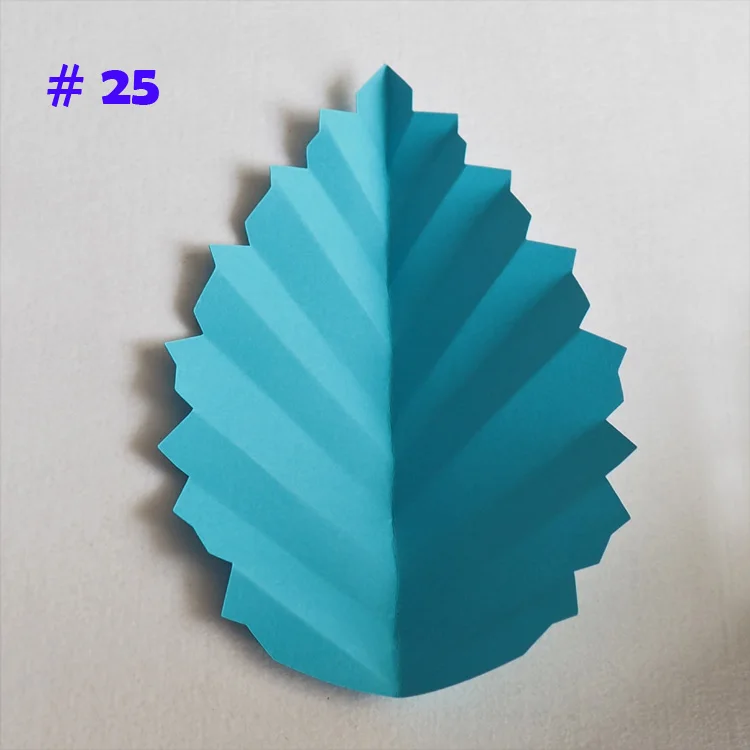 No 25 DIY искусственный бумажный цветок оставьте гигантские бумажные листья розы для свадебной вечеринки декор детский душ свадебный душ Декорации - Цвет: No 25