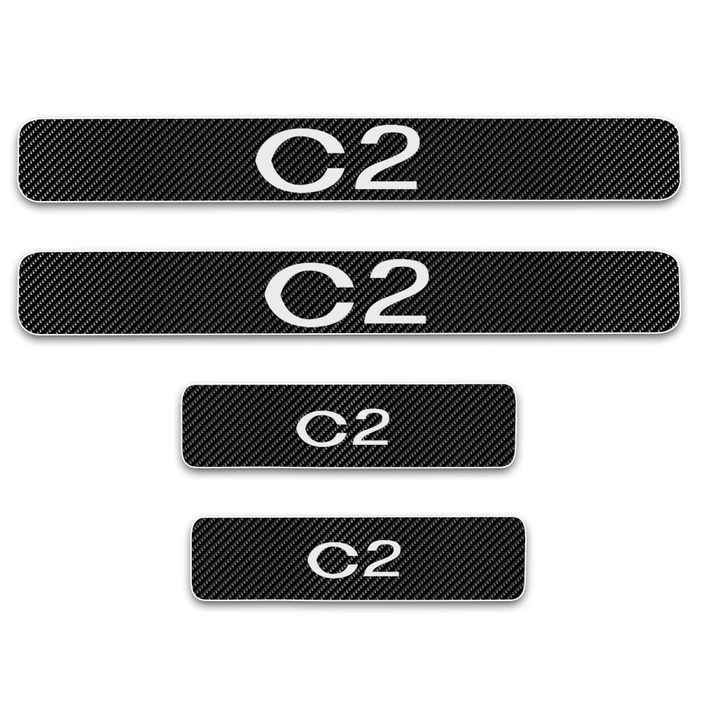 4 шт. накладки на пороги для Citroen C2|Буксиры и подвесные подножки| |