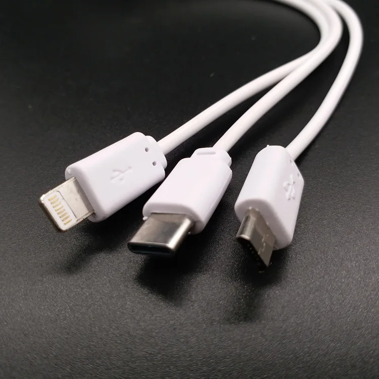 3 в 1 Micro Usb type C несколько кабелей Usbc для huawei P20 P10 P9 P8 mate 9 10 20 Pro Lite Android Мобильный