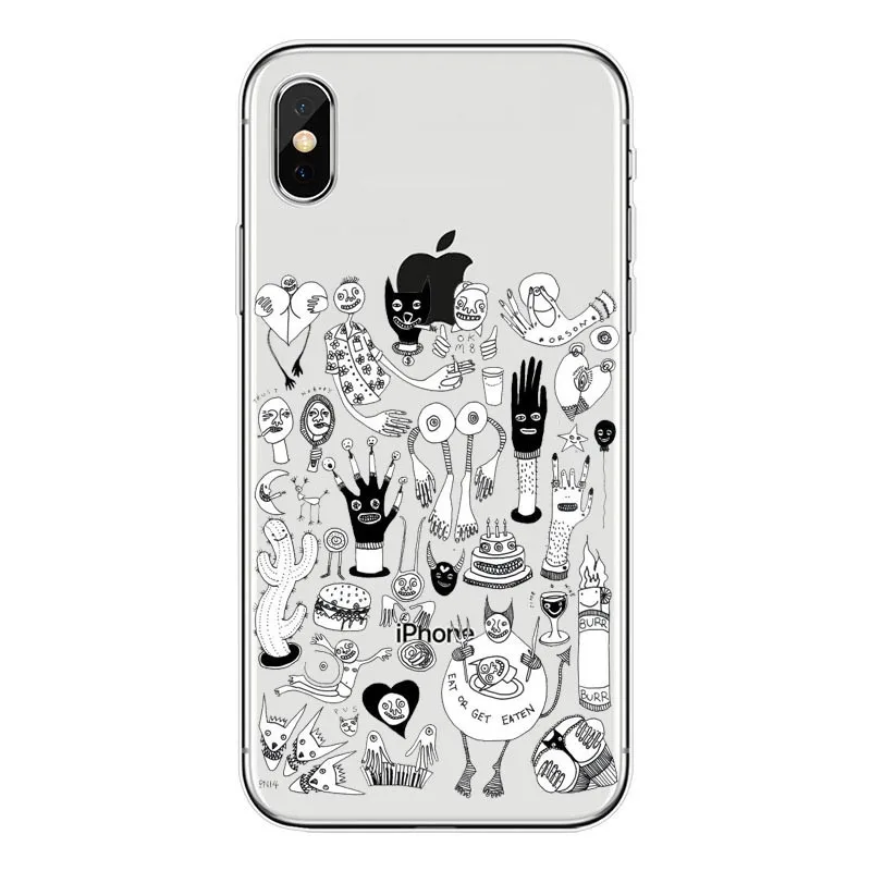 TPU Polly nem pintura arte suave Силиконовый ТПУ чехол для телефона для iphone 8 7 Plus 5 X MAX TPU melhor design caso Housin - Цвет: TPU