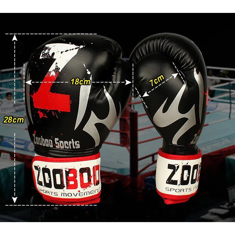 Zooboo для взрослых женщин и мужчин боксерские перчатки Sanda Muay Thai Sparring MMA варежки