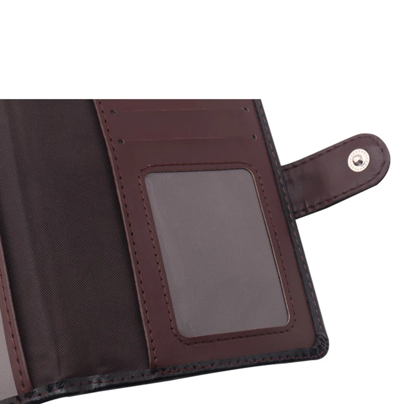 Jisoncase PU Leather Passport Cover Men Travel Wallet Credit Card Holder Russian Driver License Document Case |