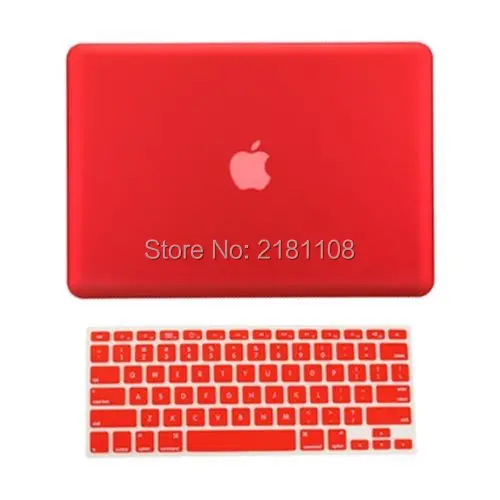 Прорезиненный Жесткий чехол 2 в 1 для Macbook белый 13 дюймов A1342 с бесплатным подарком