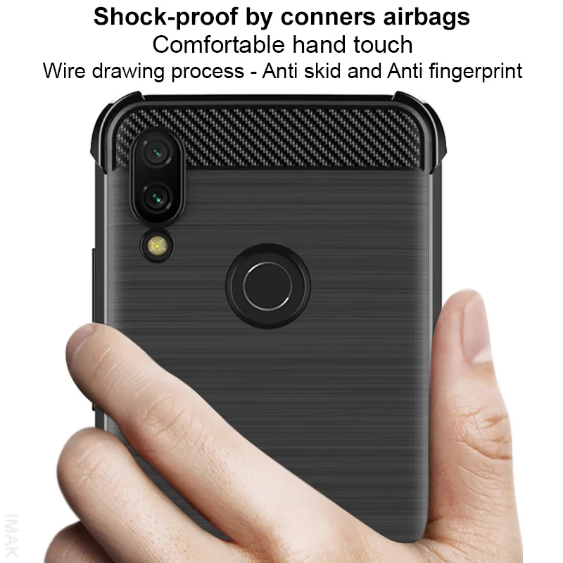 IMAK For Xiaomi Redmi 7 Case Cover Soft TPU Silicone Airbag Corner Shockproof Redmi7 Protective Shield |