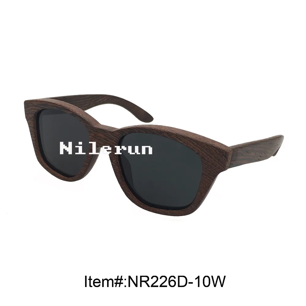 Мужские большие черные солнцезащитные очки из дерева венге | Аксессуары для