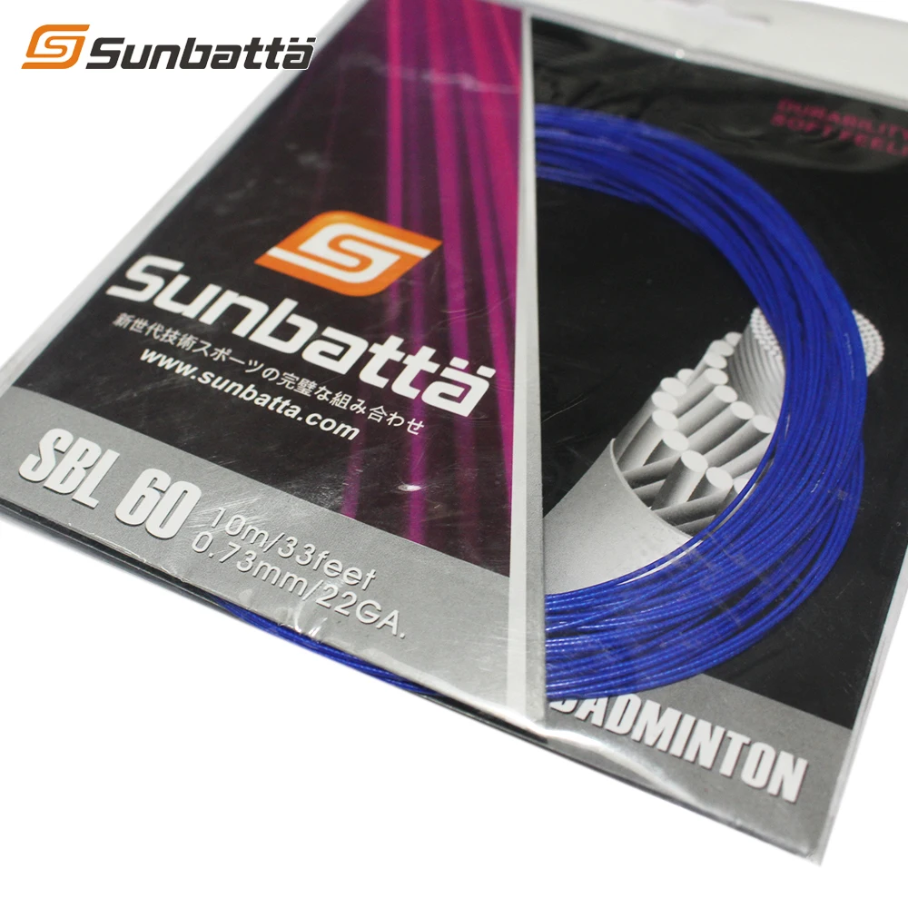 10 шт./партия SUNBATTA SBL 60 бадминтон струна/бадминтонская ракетка(10 м