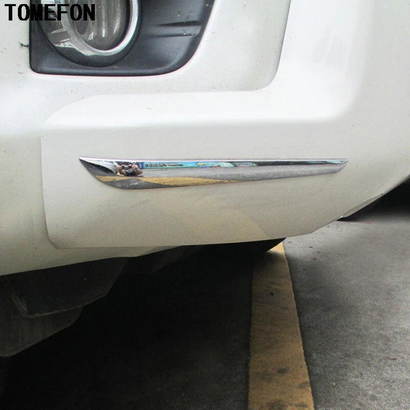 Для Toyota Prado FJ150 2014 2015 2016 ABS хромированный передний и задний противотуманный свет