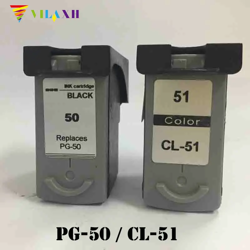 Чернильный картридж Vilaxh для Canon PG50 CL51 PG 50 Pixma MP150 MP160 MP170 MP180 MX300 MP450 MP460 IP2200 50|ink cartridge|ink