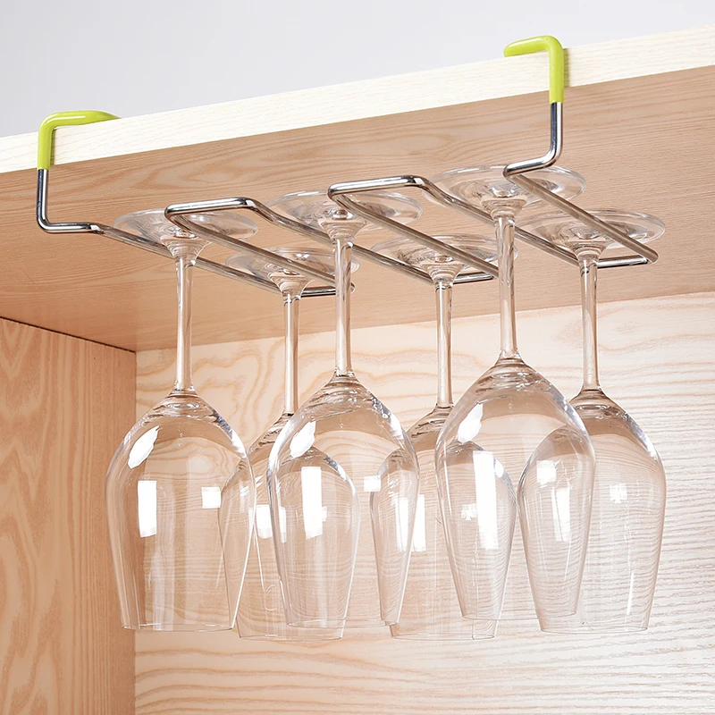 Стойка для чашки вина из нержавеющей стали дома без гвоздей подвесная рама