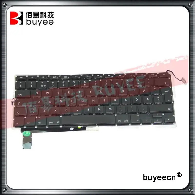 Новая 15 4 &quotA1286 шведская клавиатура для Macbook Pro ноутбука A1286 2009 2010 2011 2012 Замена