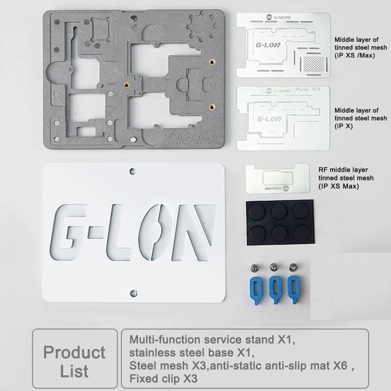 G LON SS 601K для iphone ремонта материнской платы приспособление X/XS MAX Дубль
