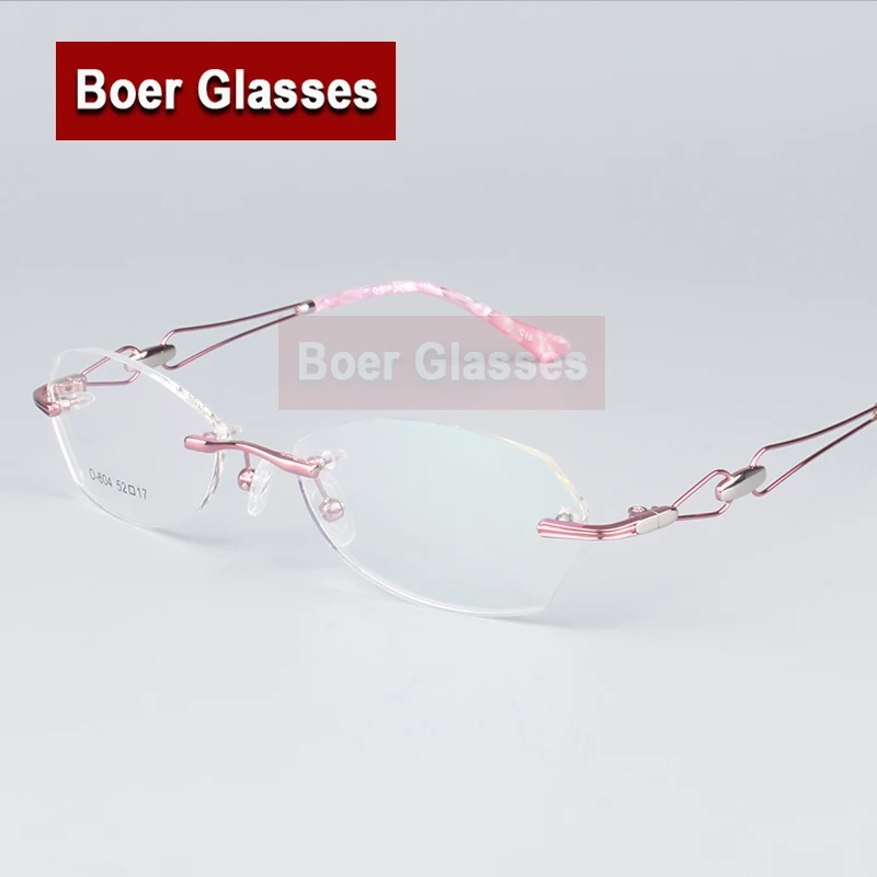 Женские очки без оправы при близорукости диоптрийные для чтения Rxable 604 (52 17