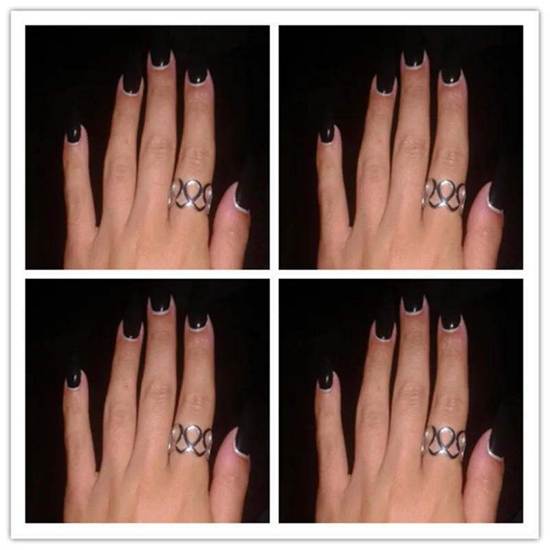 

BORASI New Arrival Women Rings Stainless Steel Unique Band Statement Cocktail Mid Finger Ring Gold Color Fashion Jewelry Anel