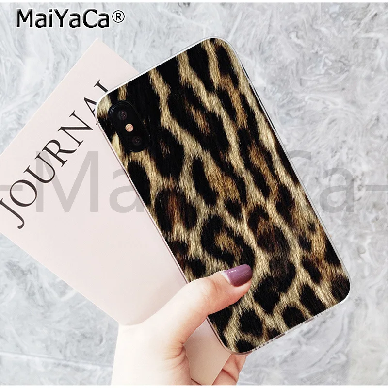 A13 MaiYaCa милый чехол для телефона модный Тигр Леопардовый принт пантера для iphone 11 pro 8 7 66S Plus X 5S SE 44S XS XR XS max - Цвет: A13
