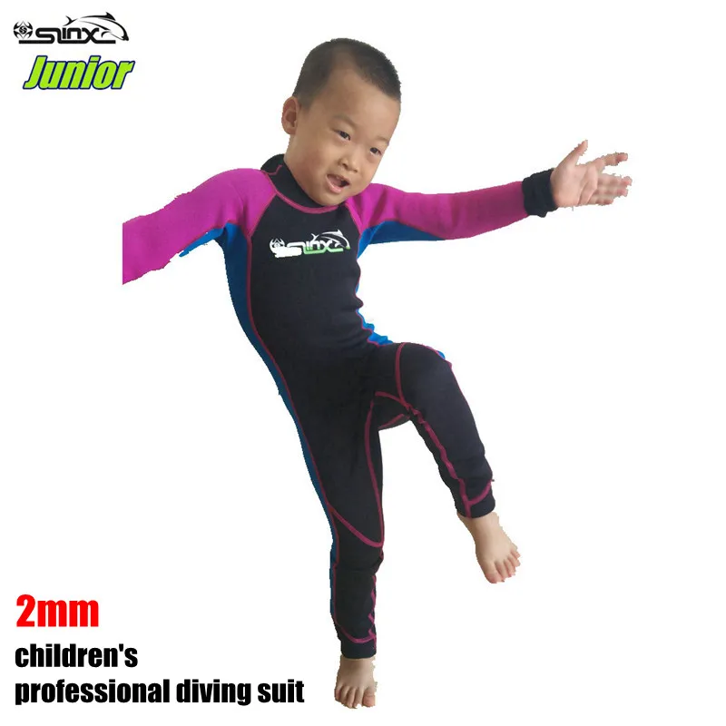 SLINX 2MM SCR Neoprene Children's Wetsuit Scuba Kids Diving Suit Swimming Surfing Snorkeling Body Girls Boarding Water Swimwear - купить