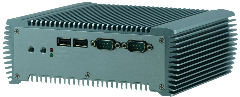 На борту DDR3 4 ГБ X86 Embedded Безвентиляторный Box PC Поддержка Intel 1037U 1.8 ГГц dual-core CPU |