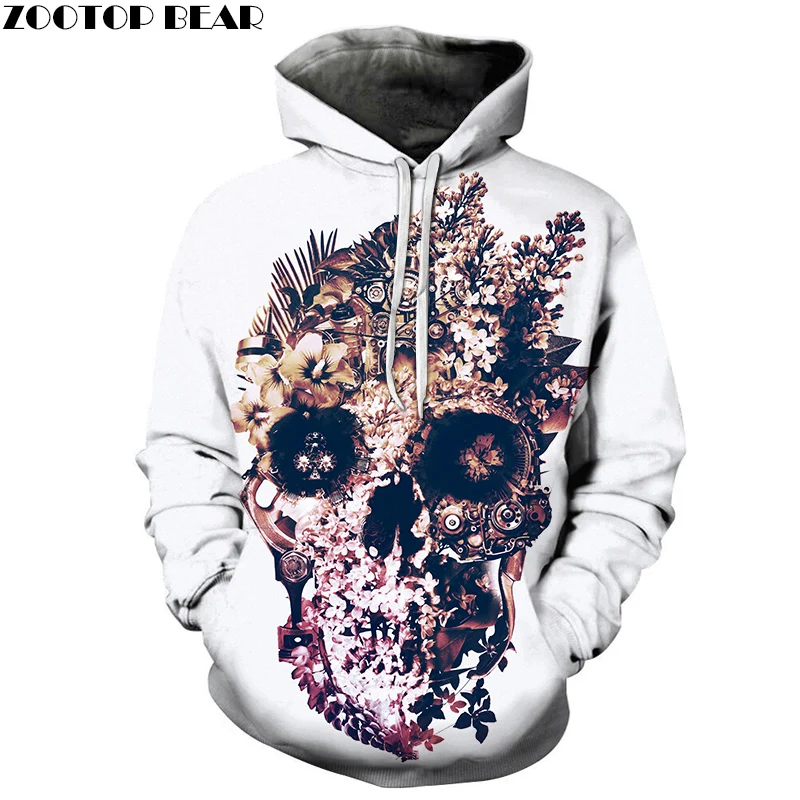 Galaxy Black Skull by ALI с принтом художника мужские и женские толстовки 3D унисекс свитшот