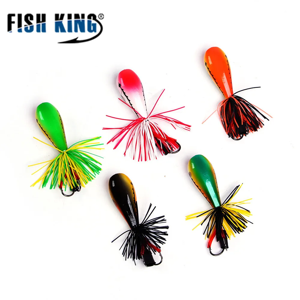 FISHKING 1 шт. Цикада лягушка Блесен змееголов приманки 9 см 10 г молния Размеры 1/0 # Topwater